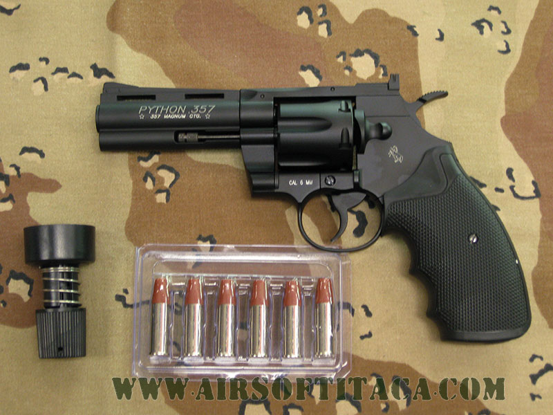 Revolver CO2 Colt Python 4 negro - Airsoft Itaca Madrid