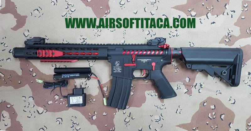 Fusil Colt M4 Blast Rojo Airsoft Itaca Madrid Réplicas Combat Gear Accesorios