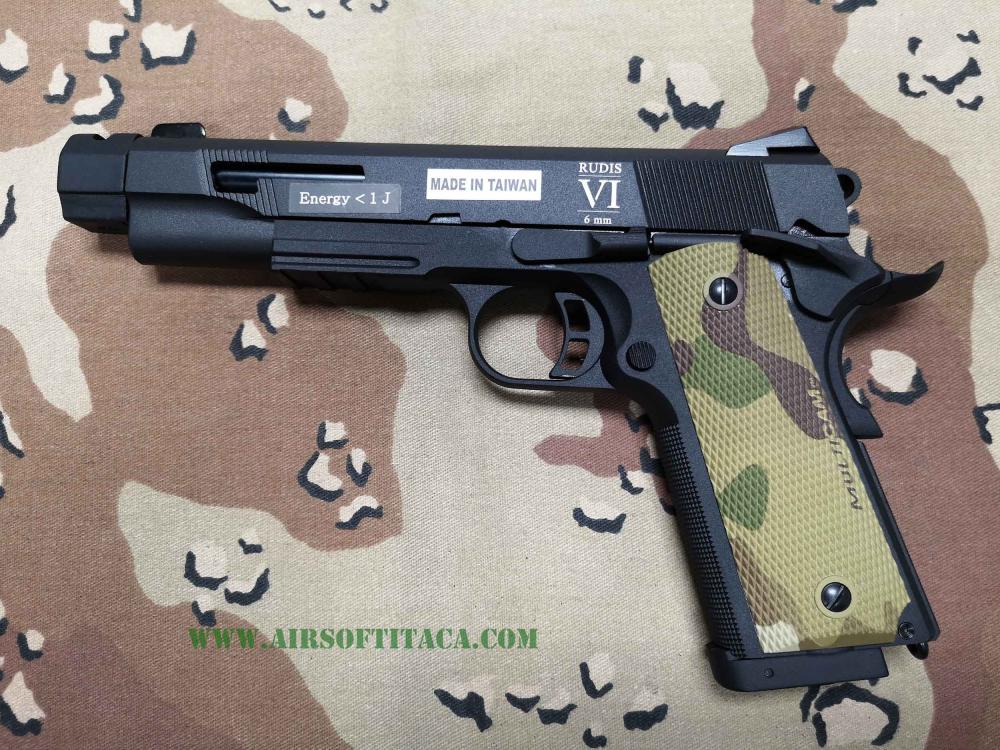 Pistola Co2 Rudis Custom VI multicam Secutor SAR0036 pistolas co2